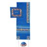 Yair Emanuel Embroidered Raw Silk Tallit Set in Jerusalem Blue