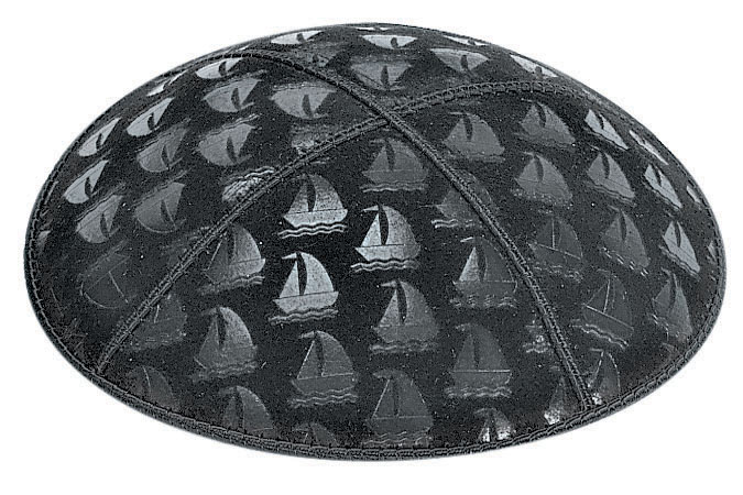 Sailboats Embossed Kippah