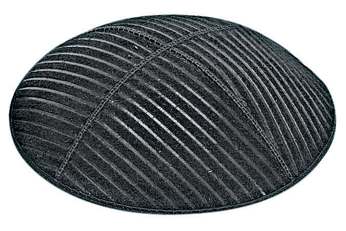 Medium Lines Embossed Kippah