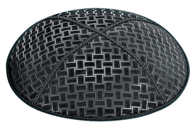 Weave Embossed Kippah