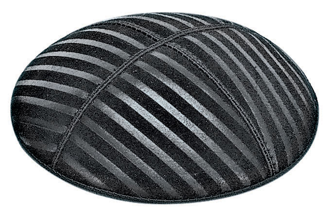 Wide Lines Embossed Kippah