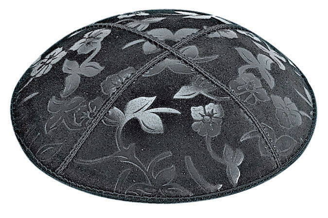 Flowers Embossed Kippah