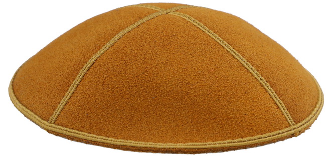 Mustard Suede Kippah